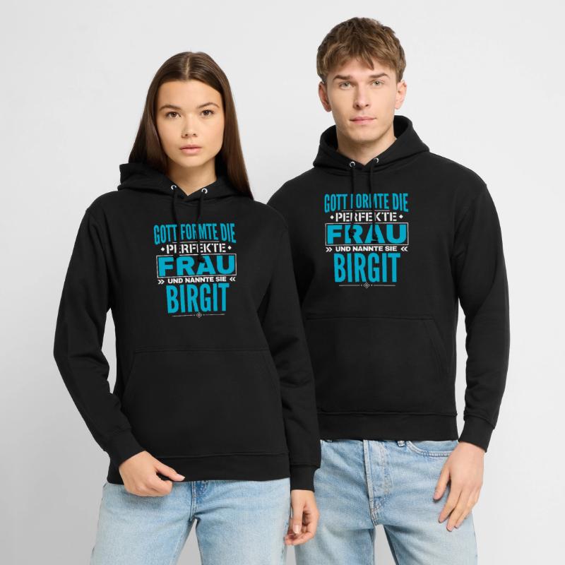 Conception du nom Birgit Sweat-shirt à capuche unisexe