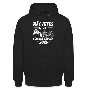 Next Level Big Brother 2024 - Unisex Hoodie - black - Front - Alina (178cm) & Michal (187cm)