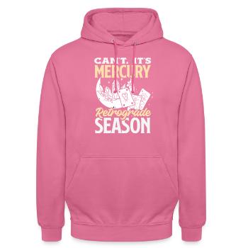 Retrograde planets Mercury retrograde - Unisex Hoodie - pink - Front - Alina (178cm) & Michal (187cm)