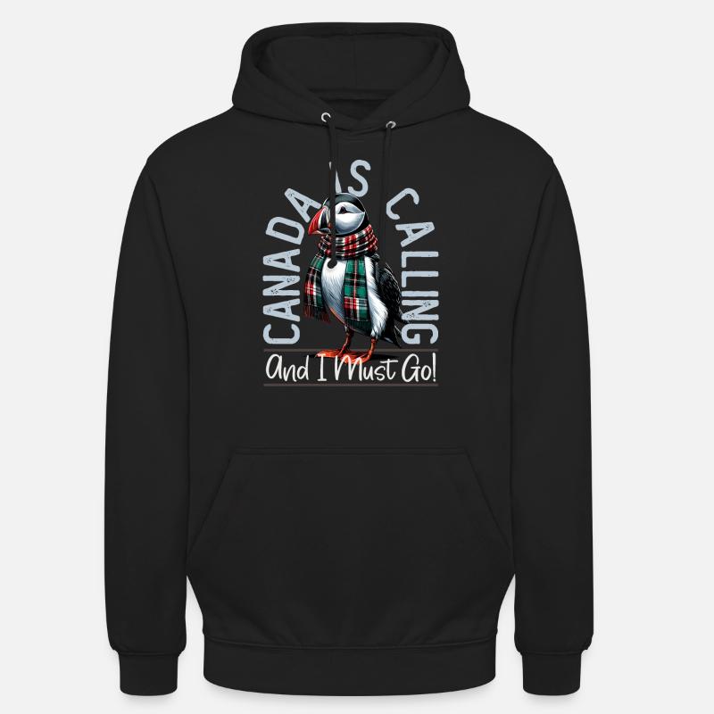 Kanada, Papageientaucher, Canada Is Calling - Unisex Hoodie - Schwarz