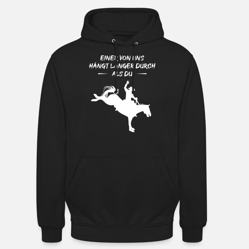 Champion d’endurance de rodéo - Sweat-shirt à capuche unisexe - noir
