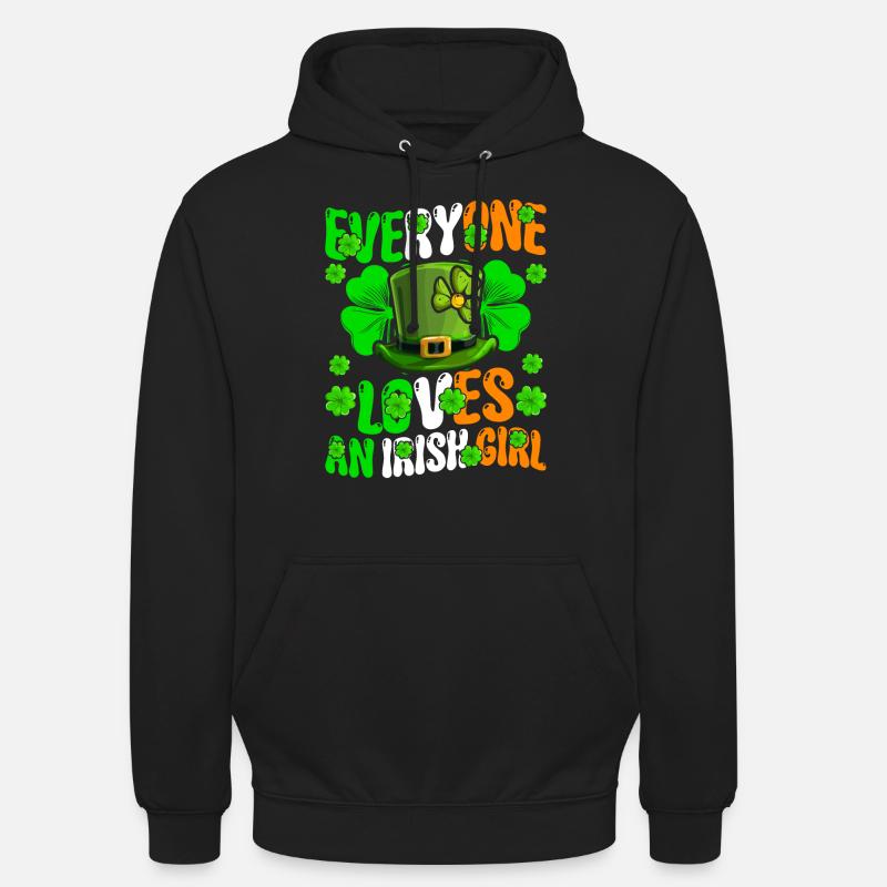 Fête de la Saint-Patrick groovy - Sweat-shirt à capuche unisexe - noir