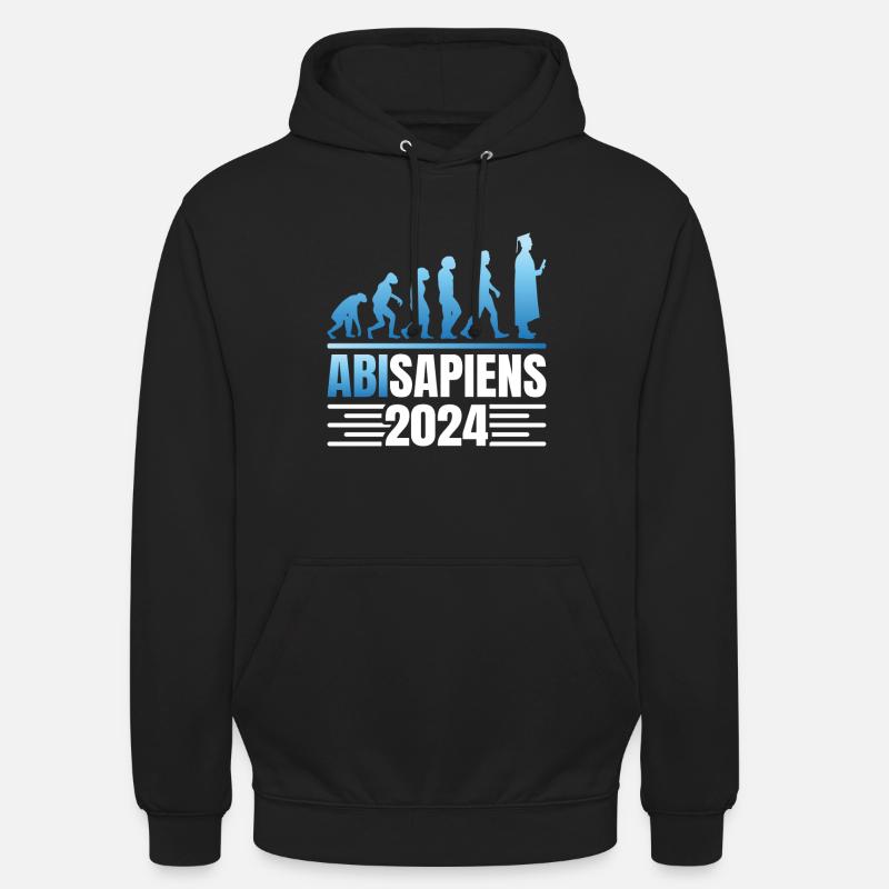 Abschlussparty AbiSapiens 2024 Evolution Abi - Unisex Hoodie - Schwarz
