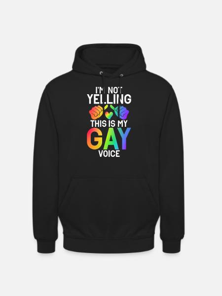 Cadeaux gays - Sweat-shirt à capuche unisexe - noir