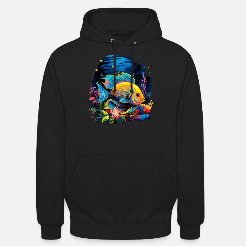 Angelfish - Sweat-shirt à capuche unisexe - noir