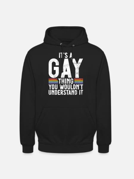 Cadeaux gays - Sweat-shirt à capuche unisexe - noir