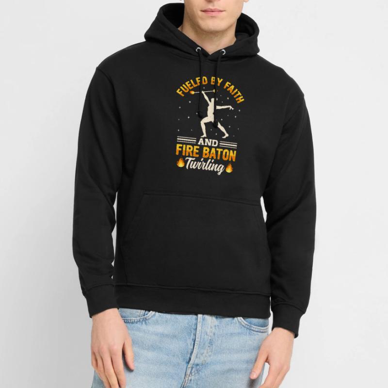 Fire Baton Fire Dance Fire Dancer Fire Dancer Unisex Hoodie