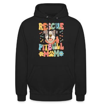 Groovy Hundeliebhaberin - Unisex Hoodie - Schwarz - Vorne - Alina (178cm) & Michal (187cm)