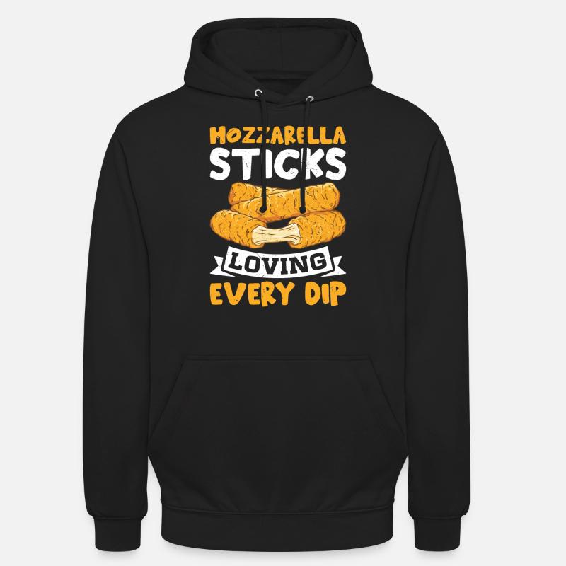 Mozzarella Sticks Cheese - Unisex Hoodie - black