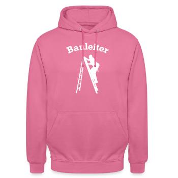 Bauleiter Baustelle Baustellen lustig - Unisex Hoodie - Pink - Vorne - Alina (178cm) & Michal (187cm)