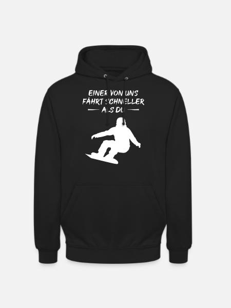 Fast Boarder - Gift - Unisex Hoodie - black