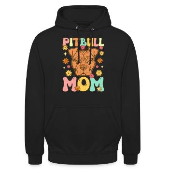 Groovy Hundeliebhaberin - Unisex Hoodie - Schwarz - Vorne - Alina (178cm) & Michal (187cm)