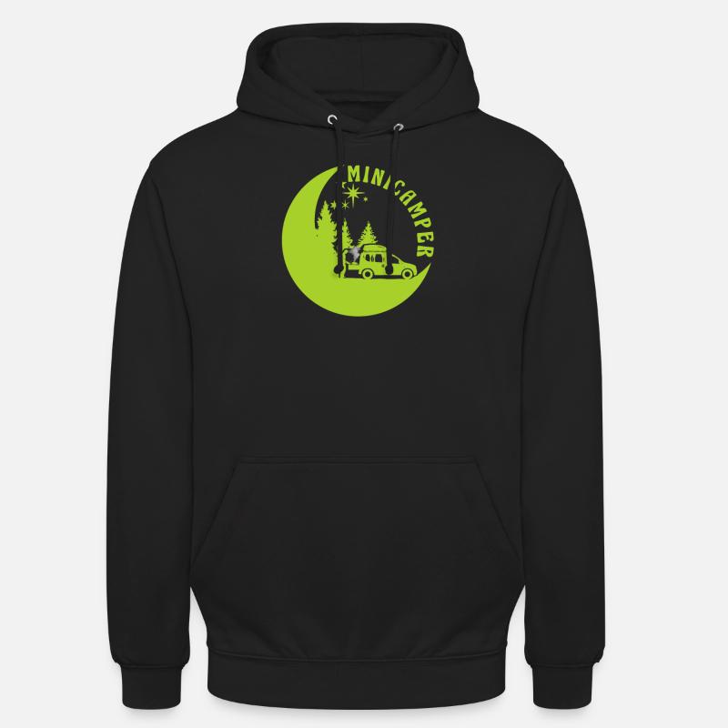Minicamper Camping-Camper Microcamper - Unisex Hoodie - Schwarz