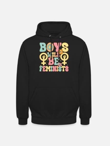 Groovy Feminist Feminism - Unisex Hoodie - black