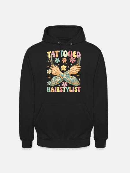 Groovy Friseur Tattoo - Unisex Hoodie - Schwarz
