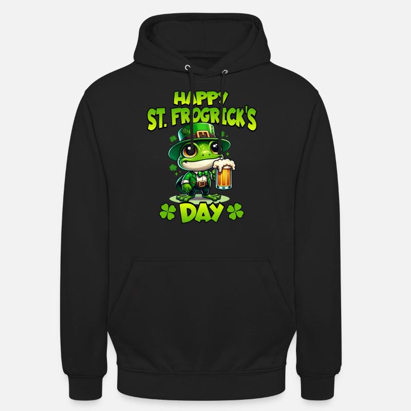 Frosch Patricks Day - Unisex Hoodie - Schwarz