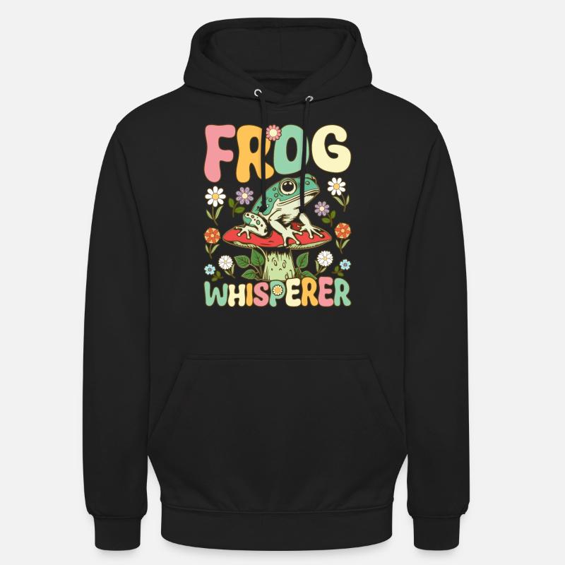 Groovy Frog Lovers - Sweat-shirt à capuche unisexe - noir