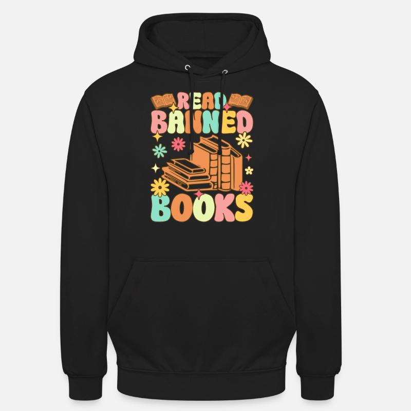 Groovy Book Reader Buch lesen - Unisex Hoodie - Schwarz