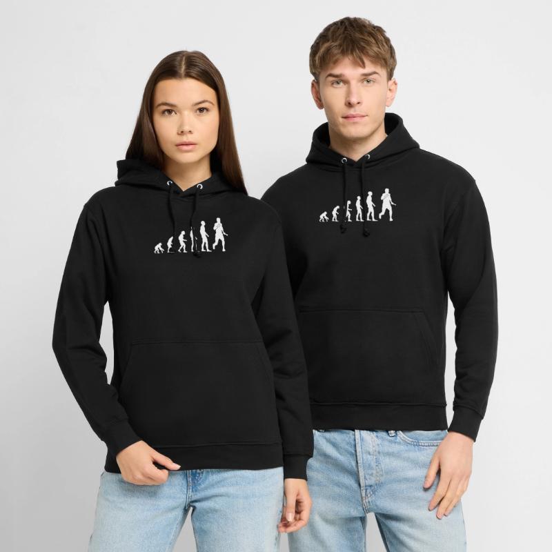 Évolution vers la conception de coureurs de relais Sweat-shirt à capuche unisexe