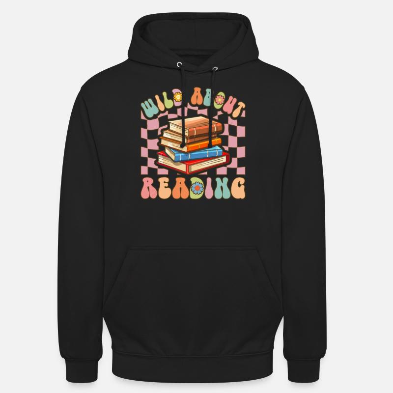Groovy Book Reader Buch lesen - Unisex Hoodie - Schwarz