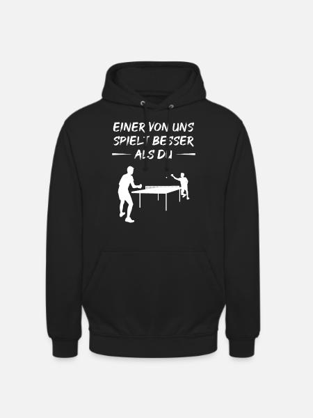Table Tennis Challenger Saying Gift - Unisex Hoodie - black