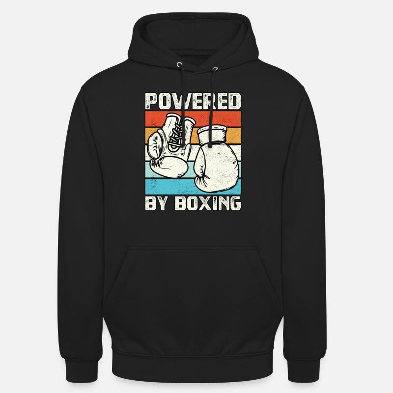 Propulsé par la boxe - Sweat-shirt à capuche unisexe - noir