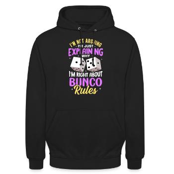 Bunco - Unisex Hoodie - Schwarz - Vorne - Alina (178cm) & Michal (187cm)