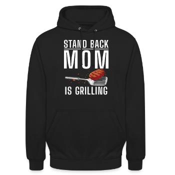 Grill Barbecue Grilling - Unisex Hoodie - Schwarz - Vorne - Alina (178cm) & Michal (187cm)