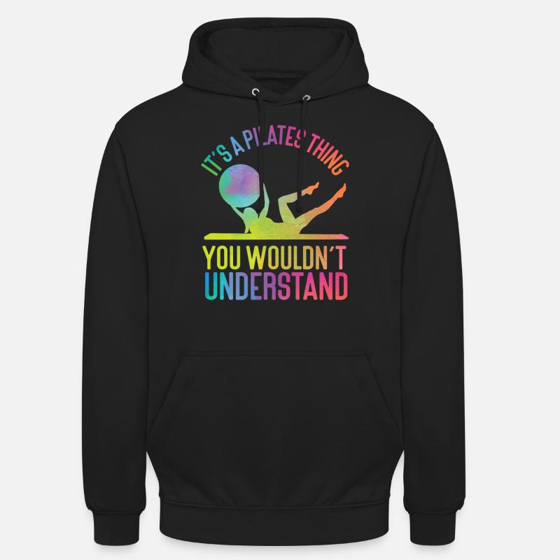 Instructeur de Pilates Enseignant - Sweat-shirt à capuche unisexe - noir