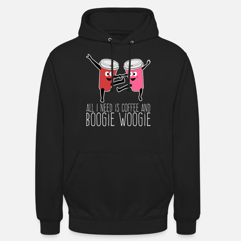 Boogie Woogie Coffee Dance Dancing - Unisex Hoodie - Schwarz