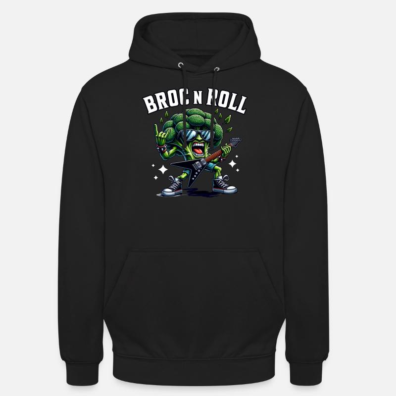 Broccoli Guitariste - Sweat-shirt à capuche unisexe - noir