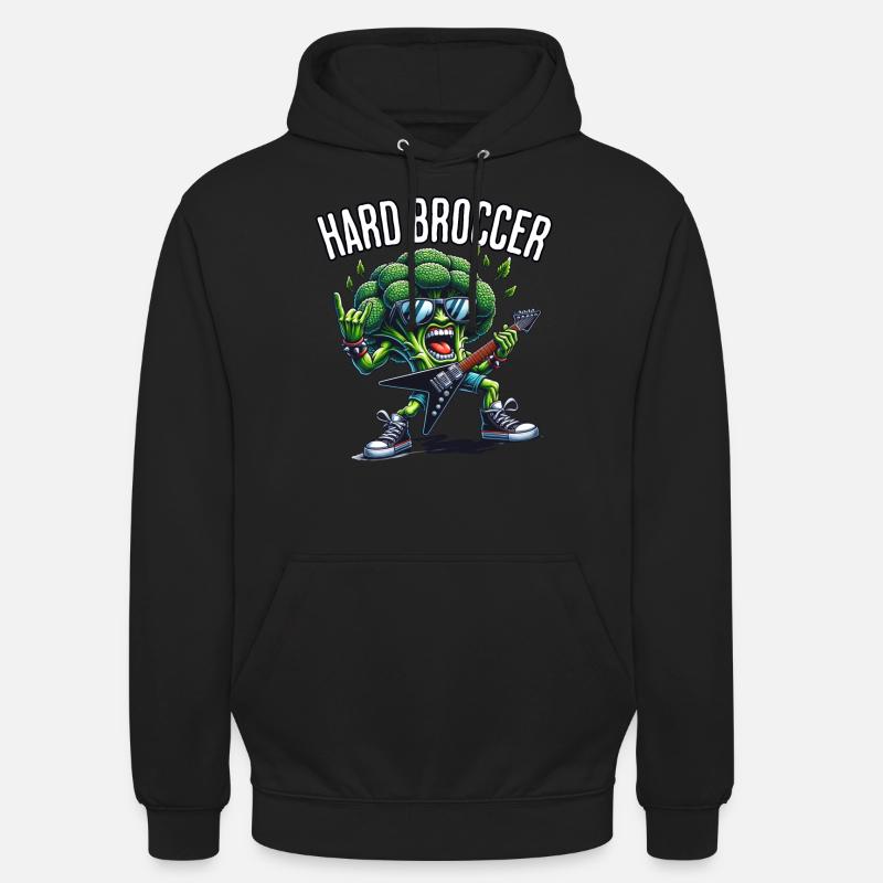 Broccoli Guitariste - Sweat-shirt à capuche unisexe - noir