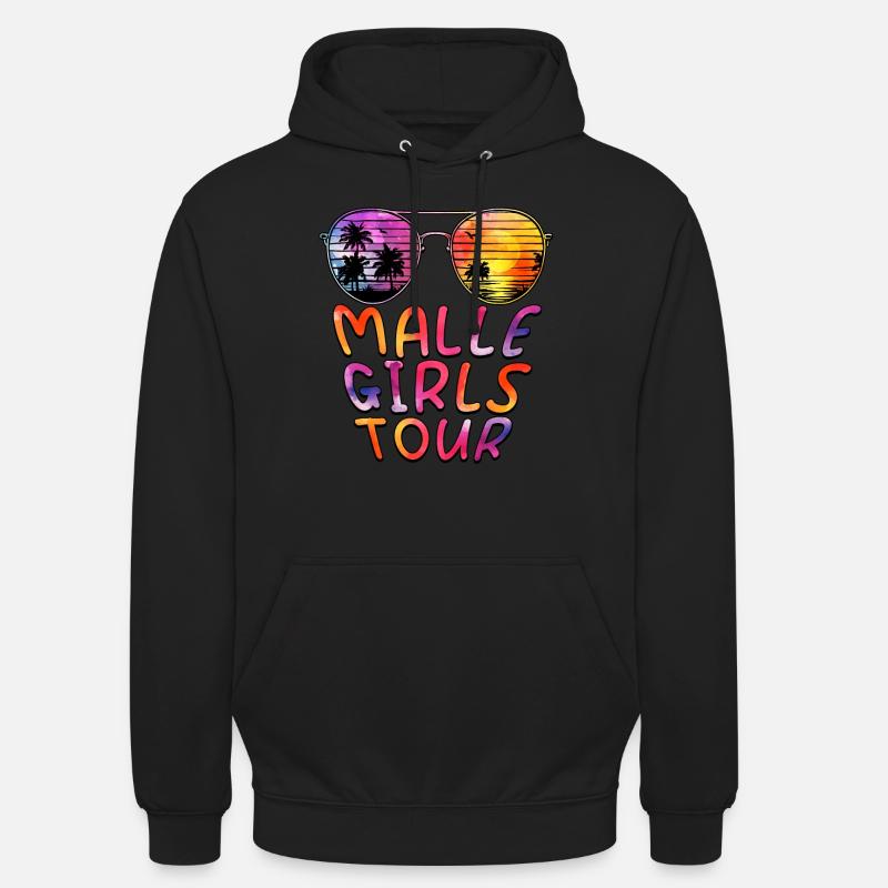 Visite des filles de Malle - Sweat-shirt à capuche unisexe - noir