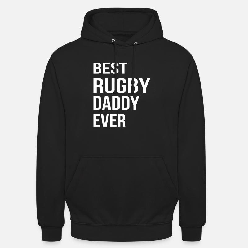 Rugby Dad Rugby Daddy - Bedste Rugby Daddy nogensinde - Hættetrøje unisex - sort