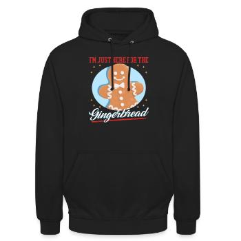Gingerbread Man Gingerbread Gingerbread Men Gift - Unisex Hoodie - black - Front - Alina (178cm) & Michal (187cm)
