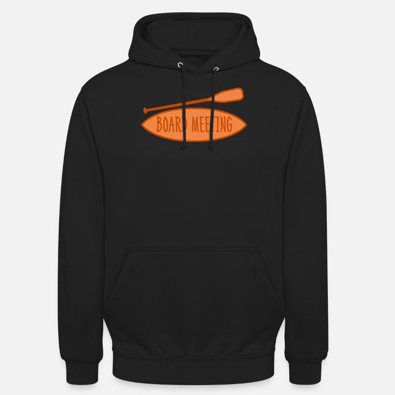 Réunion du conseil d’administration du SUP stand up paddle - Sweat-shirt à capuche unisexe - noir