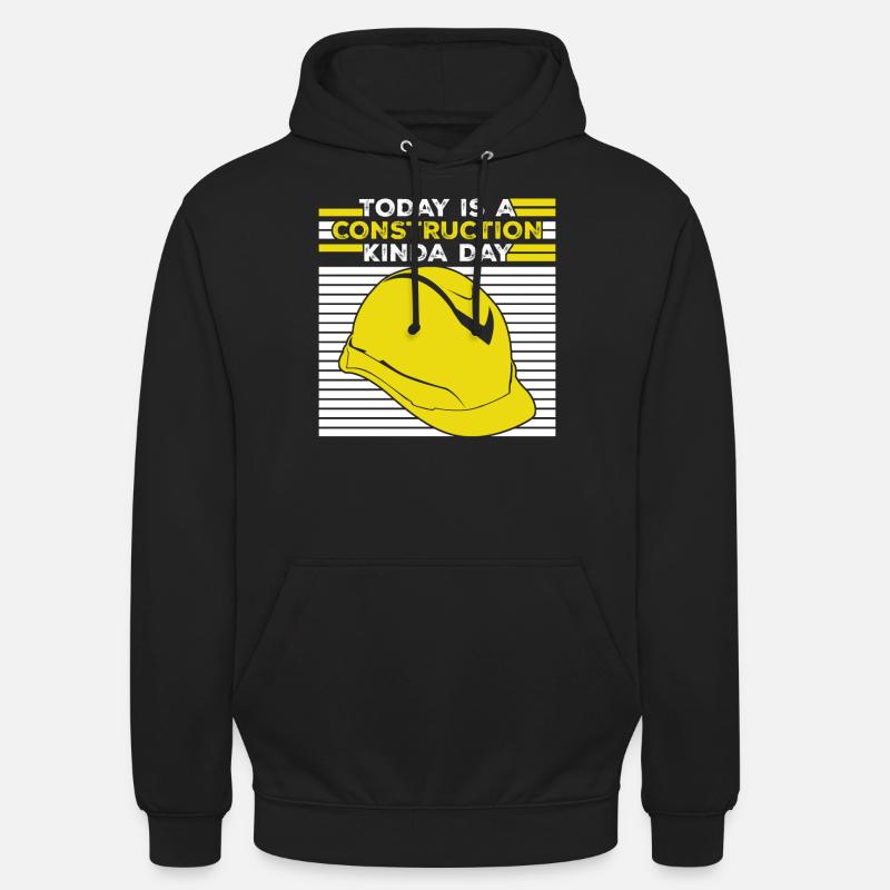 Kierownik Budowy Placu Budowy - Bluza z kapturem typu unisex - czarny