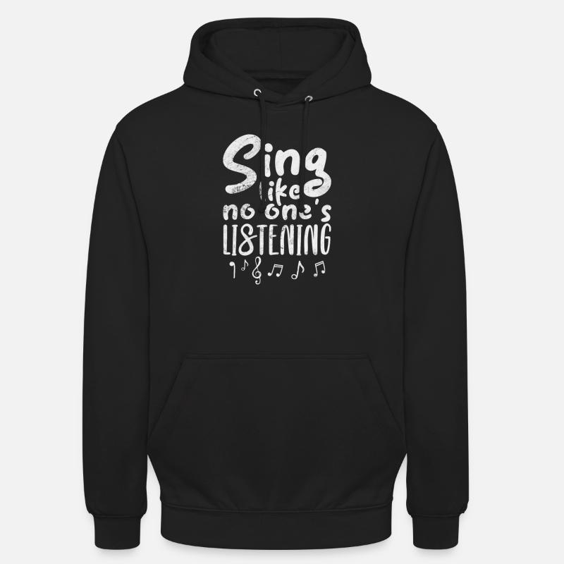 Sångare - Luvtröja unisex - svart