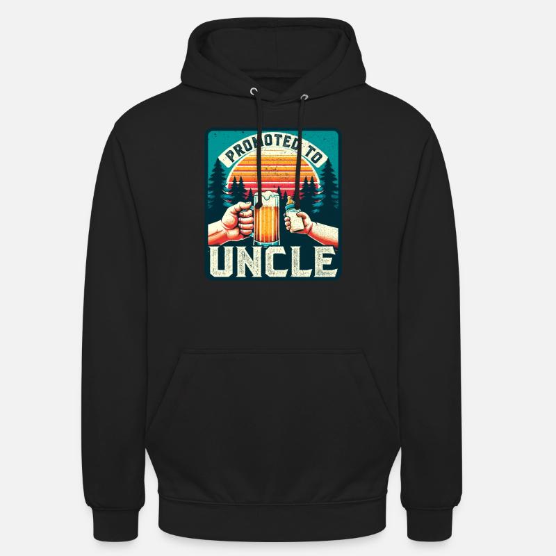 Werdender Onkel loading Zukünftiger Onkel - Unisex Hoodie - Schwarz