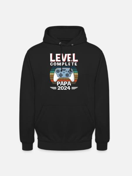 Level Complete Dad 2024 - Unisex Hoodie - black