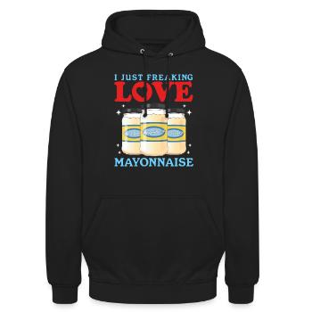 Mayo Mayonnaise Gift - Unisex Hoodie - black - Front - Alina (178cm) & Michal (187cm)