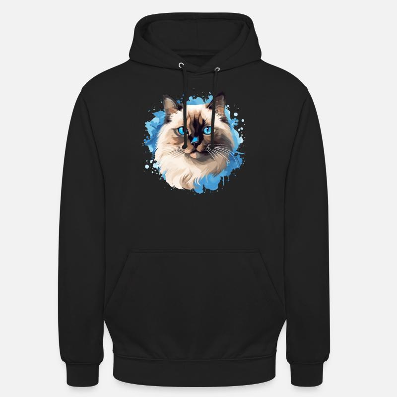 Birman Cat Birma Katze - Unisex Hoodie - black