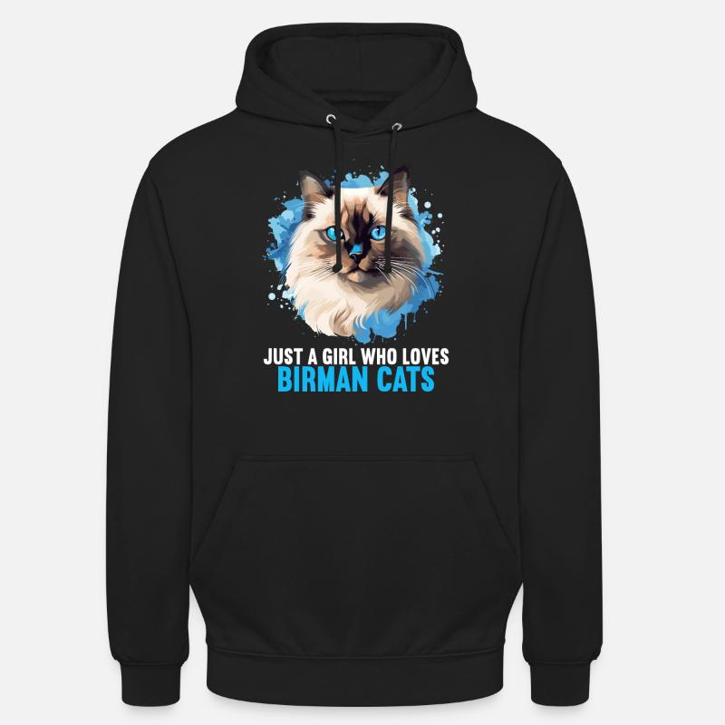 Birman Cat Birma Katze - Unisex Hoodie - black