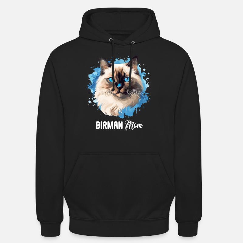 Birman Cat Birma Katze - Unisex Hoodie - Schwarz