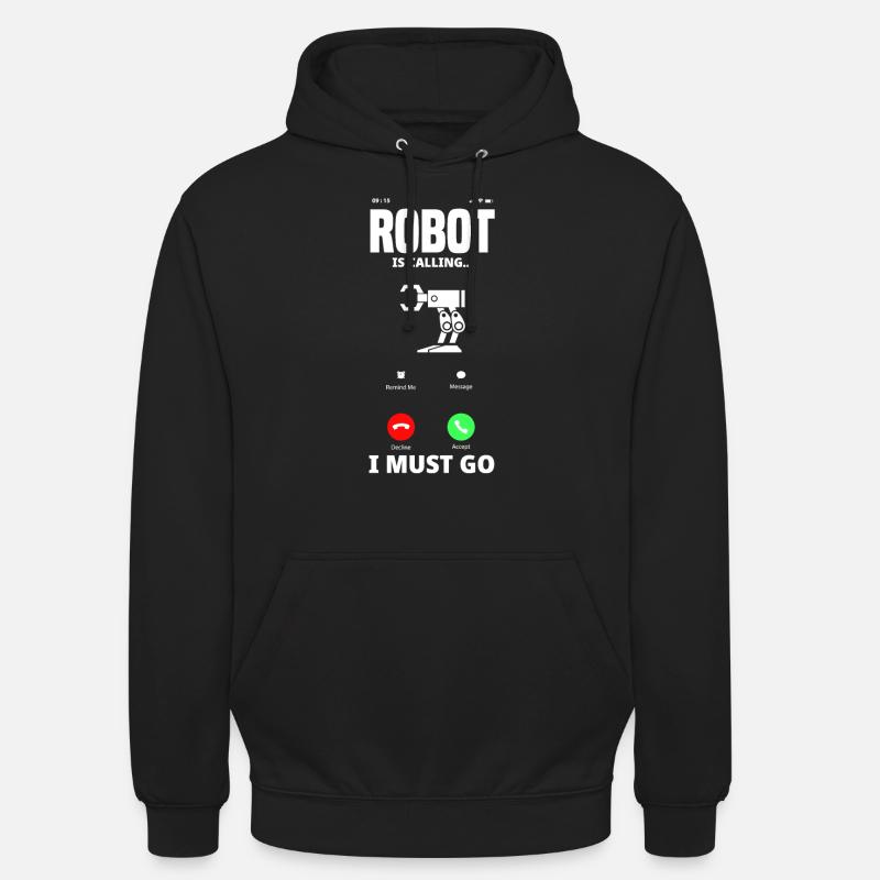 Programmeur de robots robotiques - Sweat-shirt à capuche unisexe - noir
