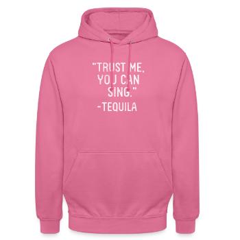 Singer - Unisex Hoodie - pink - Front - Alina (178cm) & Michal (187cm)