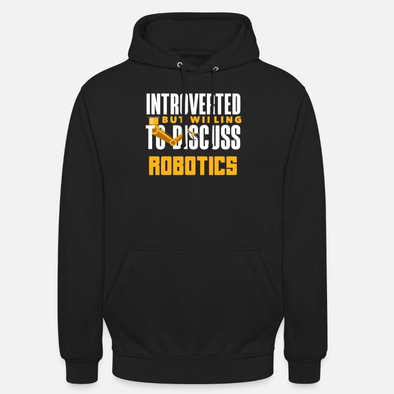 Programmeur de robots robotiques - Sweat-shirt à capuche unisexe - noir