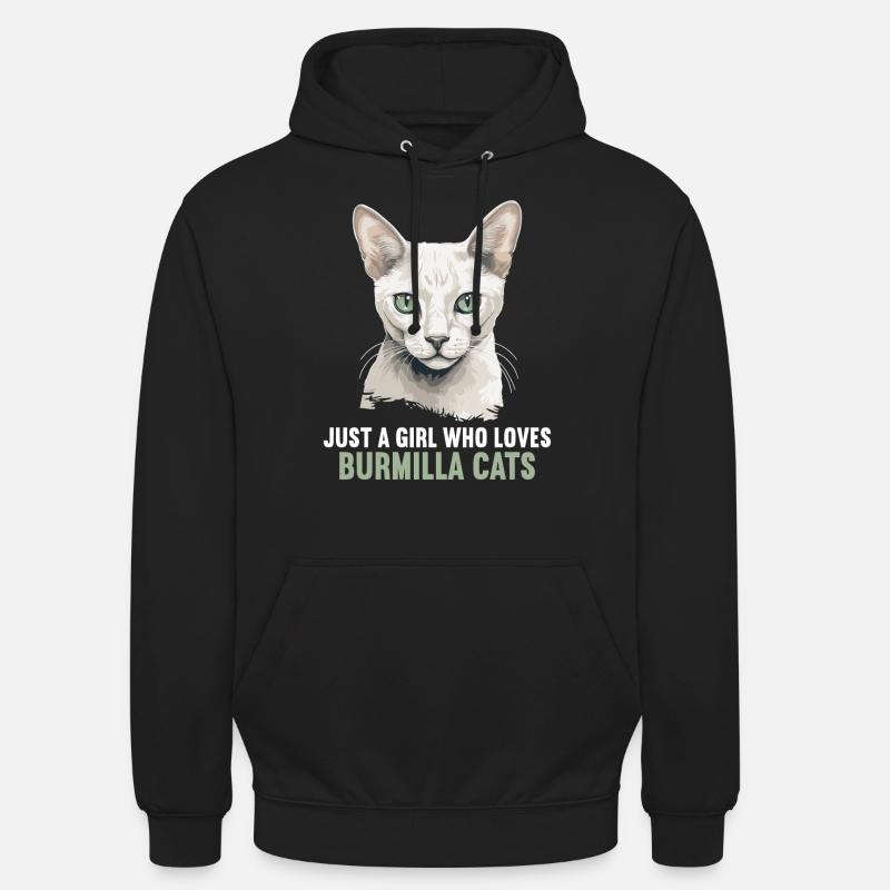 Burmilla Chaton Burmilla Chat - Sweat-shirt à capuche unisexe - noir