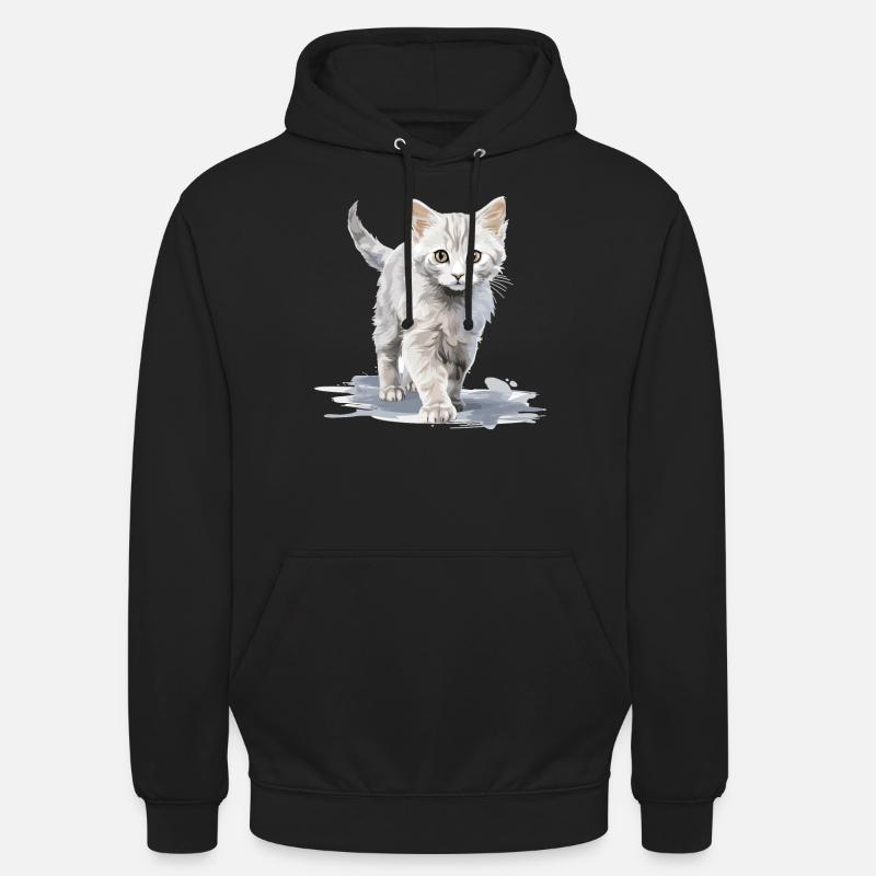 Burmilla Chaton Burmilla Chat - Sweat-shirt à capuche unisexe - noir