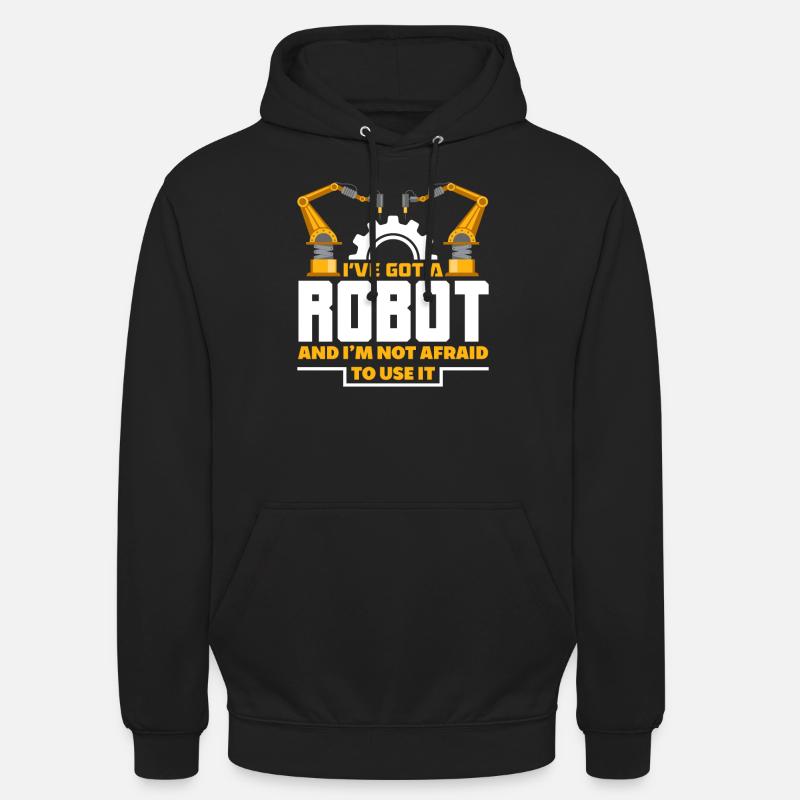 Programmeur de robots robotiques - Sweat-shirt à capuche unisexe - noir